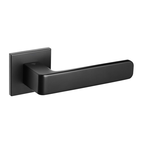 Klamka Hugo fit czarna na rozecie kwadratowej VDS