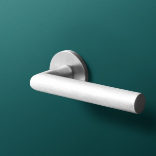 Klamka Vinci fit chrom szczotkowany na rozecie okrągłej VDS