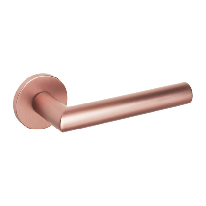 Klamka Vinci fit miedź-satyna na rozecie okrągłej VDS