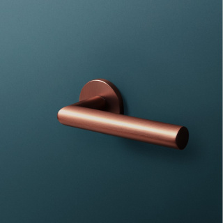 Klamka Vinci fit miedź-satyna na rozecie okrągłej VDS