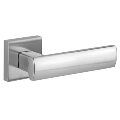 Klamka Libra chrom-satyna na rozecie kwadratowej VDS