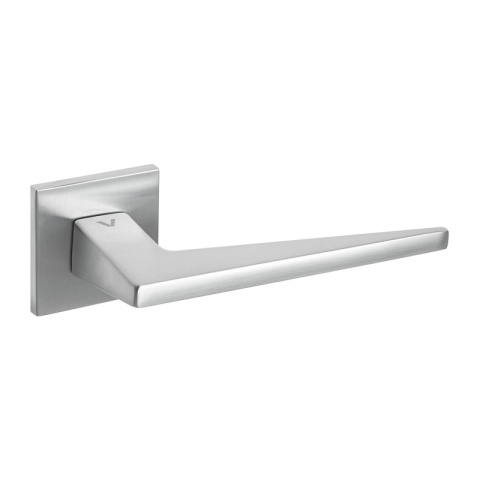 Klamka Lima fit chrom-satyna na rozecie kwadratowej VDS