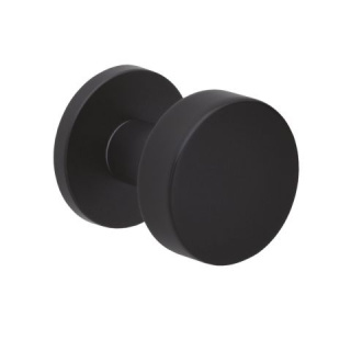 Gałka stała fit czarna na rozecie okrągłej VDS
