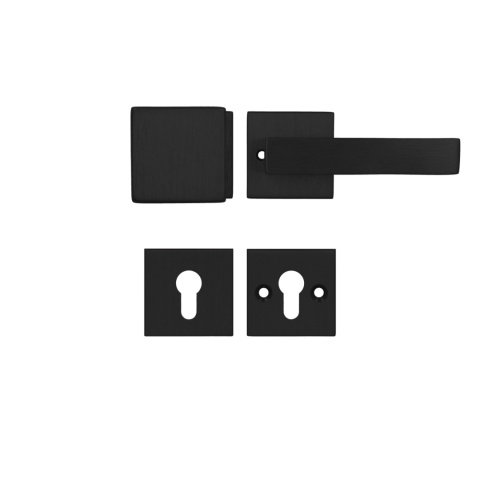 Klamko Gałka AXA Ceres Click + rozeta na wkładkę F8 czarna