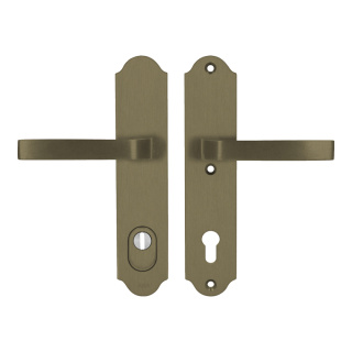 Klamko Klamka AXA Verona Flex ++ F4 stare złoto rozstaw 92 mm