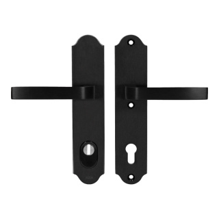 Klamko Klamka AXA Verona Flex ++ F8 czarna rozstaw 92 mm