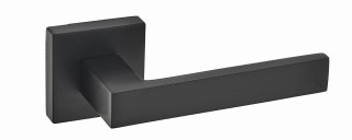 Klamka Maxim KMX B00 czarna na rozecie kwadratowej Infinity Line