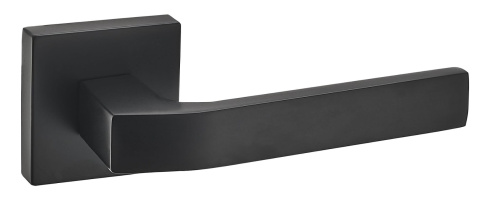 Klamka Carlo KCL B00 czarna na rozecie kwadratowej Infinity Line