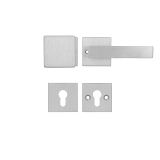 Klamko Gałka AXA Ceres Click + rozeta na wkładkę F6 inox