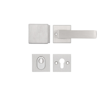 Klamko Gałka AXA Mars Flex Click + rozeta na wkładkę F6 inox