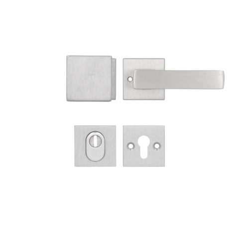 Klamko Gałka AXA Mars Flex Click + rozeta na wkładkę F6 inox