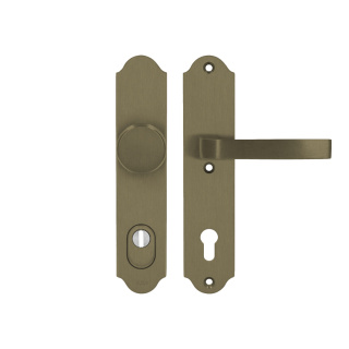 Klamko Gałka AXA Verona Flex ++ F4 stare złoto rozstaw 92 mm