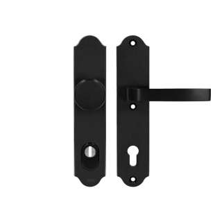 Klamko Gałka AXA Verona Flex ++ F8 czarna rozstaw 92 mm