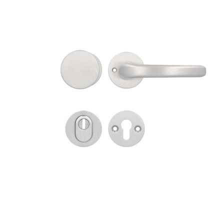 Klamko Gałka AXA Diana Flex Click + rozeta na wkładkę F6 inox