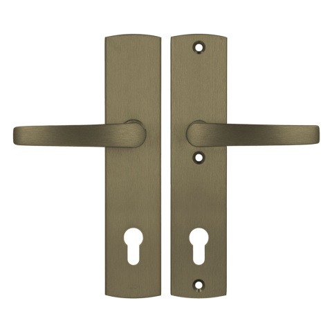 Klamko Klamka AXA Diva ++ F4 stare złoto rozstaw 92 mm