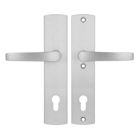 Klamko Klamka AXA Diva ++ F6 inox rozstaw 92 mm