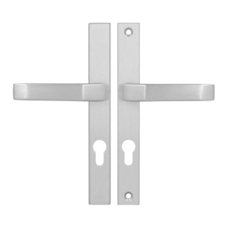 Klamko Klamka AXA Slim ++ F6 inox rozstaw 72 mm