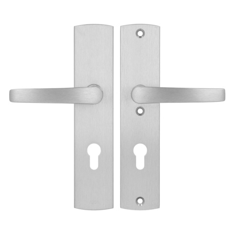 Klamko Klamka AXA Diva ++ F6 inox rozstaw 72 mm