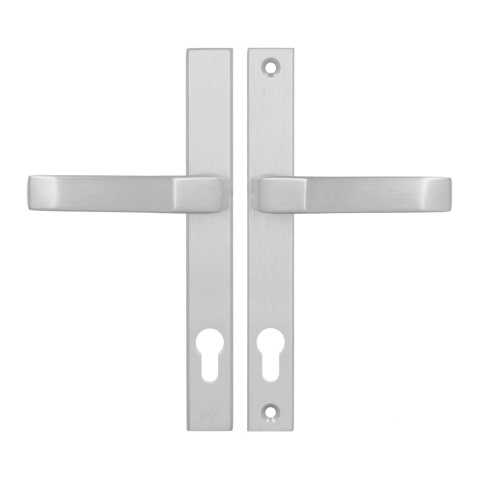 Klamko Klamka AXA Slim ++ F6 inox rozstaw 92 mm