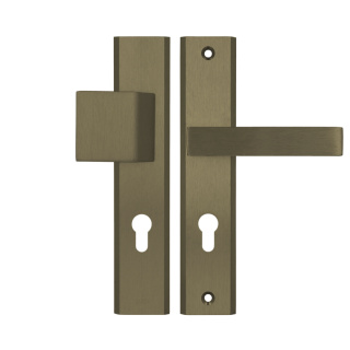 Klamko Pochwyt AXA Haga ++ F4 stare złoto rozstaw 72 mm