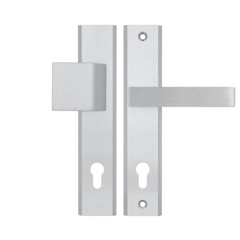 Klamko Pochwyt AXA Haga ++ F1 srebrna rozstaw 92 mm