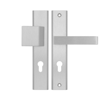 Klamko Pochwyt AXA Haga ++ F6 inox rozstaw 72 mm