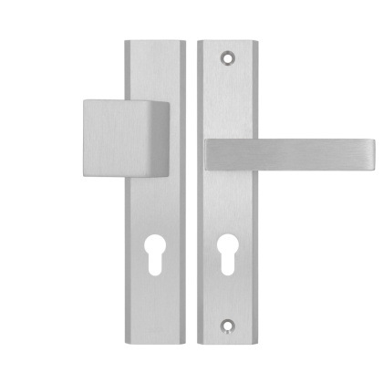 Klamko Pochwyt AXA Haga ++ F6 inox rozstaw 72 mm