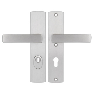 Klamko Klamka AXA Apollo Flex Premium F6 inox rozstaw 72 mm