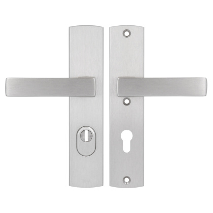 Klamko Klamka AXA Apollo Flex Premium F6 inox rozstaw 72 mm