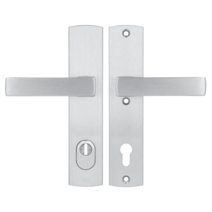 Klamko Klamka AXA Apollo Flex Premium F1 srebrna rozstaw 92 mm