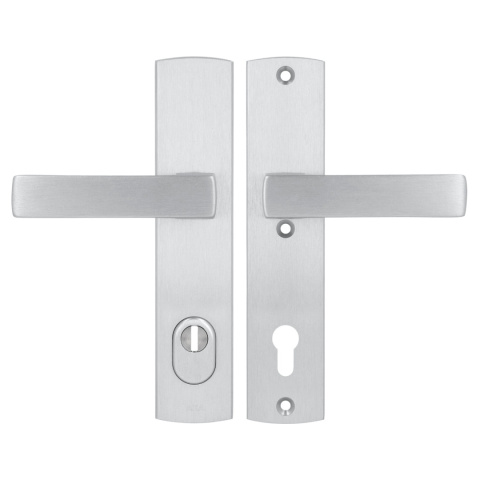 Klamko Klamka AXA Apollo Flex Premium F1 srebrna rozstaw 92 mm