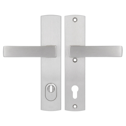 Klamko Klamka AXA Apollo Flex Premium F6 inox rozstaw 92 mm