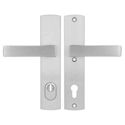 Klamko Klamka AXA Apollo Flex Premium F6 inox rozstaw 92 mm