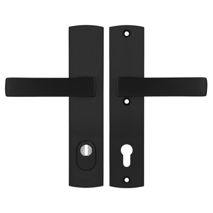 Klamko Klamka AXA Apollo Flex Premium F8 czarna rozstaw 92 mm