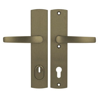 Klamko Klamka AXA Diva Flex ++ F4 stare złoto rozstaw 92 mm