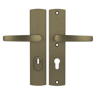 Klamko Klamka AXA Diva Flex ++ F4 stare złoto rozstaw 72 mm