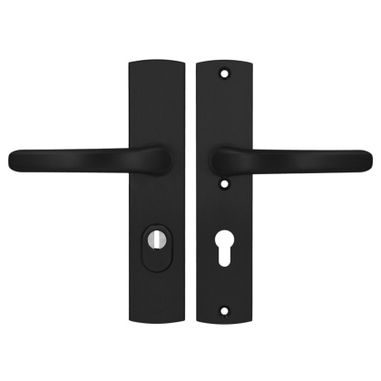 Klamko Klamka AXA Jupiter Flex Premium F8 czarna rozstaw 72 mm