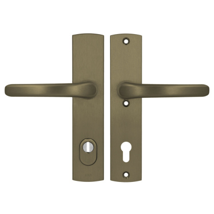 Klamko Klamka AXA Jupiter Flex Premium F4 stare złoto rozstaw 92 mm