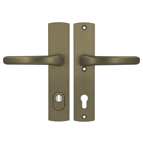 Klamko Klamka AXA Jupiter Flex Premium F4 stare złoto rozstaw 92 mm