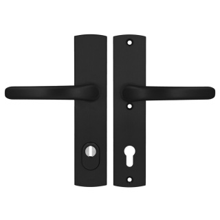 Klamko Klamka AXA Jupiter Flex Premium F8 czarna rozstaw 92 mm