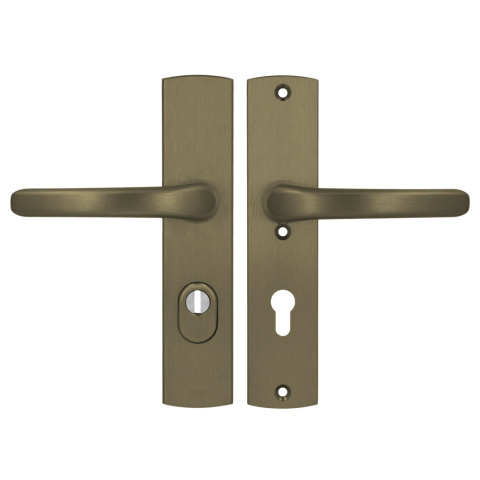 Klamko Klamka AXA Jupiter Flex Premium F4 stare złoto rozstaw 72 mm