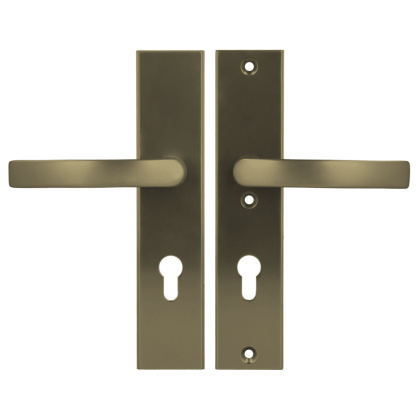 Klamko Klamka AXA Odin ++ F4 stare złoto rozstaw 72 mm