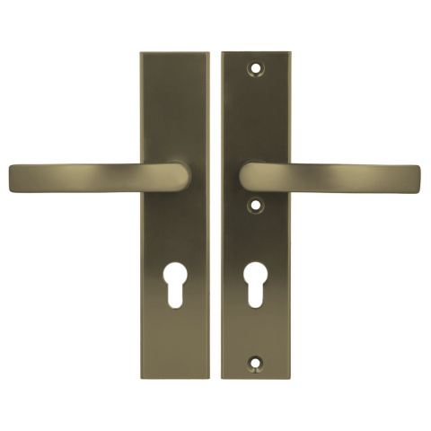 Klamko Klamka AXA Odin ++ F4 stare złoto rozstaw 72 mm