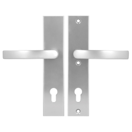 Klamko Klamka AXA Odin ++ F6 inox rozstaw 92 mm