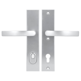 Klamko Klamka AXA Odin Flex ++ F1 srebrna rozstaw 92 mm