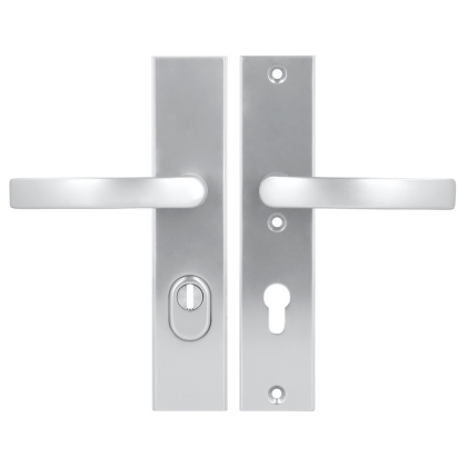 Klamko Klamka AXA Odin Flex ++ F1 srebrna rozstaw 72 mm