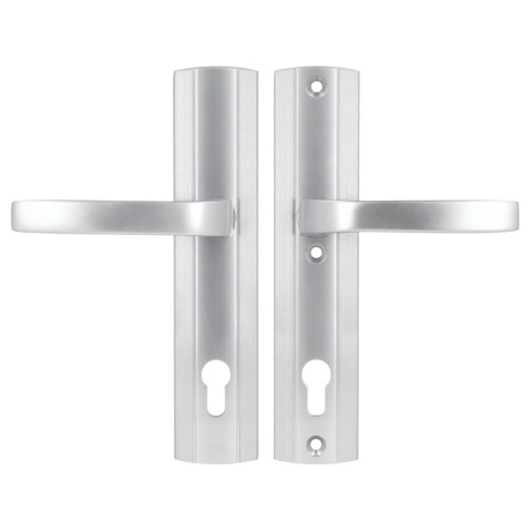 Klamko Klamka AXA Prestige ++ F1 srebrna rozstaw 92 mm