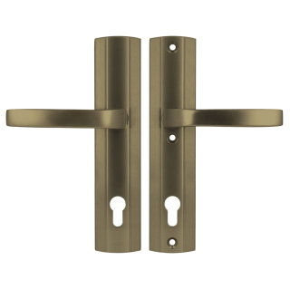 Klamko Klamka AXA Prestige ++ F4 stare złoto rozstaw 92 mm