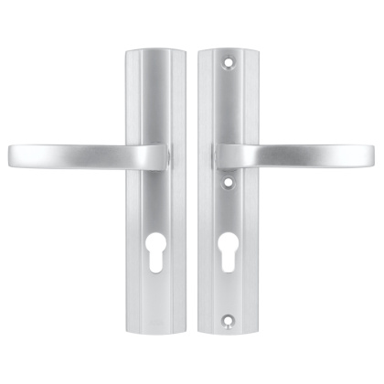 Klamko Klamka AXA Prestige ++ F1 srebrna rozstaw 72 mm