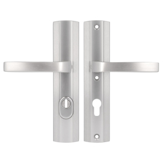 Klamko Klamka AXA Prestige Flex ++ F6 inox rozstaw 72 mm